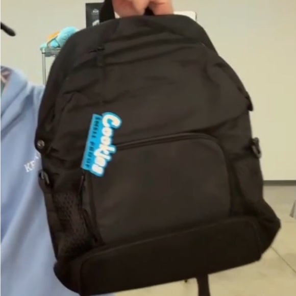 Cookies plain Black Backpack smell proof